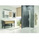 PAROI DE DOUCHE FIXE OCELIA 90 X 190cm PROFILE CHROME VERRE TRANSPARENT