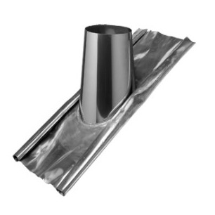 SOLIN PLOMB INOX DOUBLE PAROI 30 A 45° 180mm